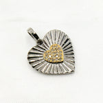 Load image into Gallery viewer, DP816. Diamond Sterling Silver Heart Pendant
