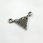 Load image into Gallery viewer, DC262. Diamond Sterling Silver Triangle Connector
