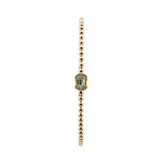 Load image into Gallery viewer, BNB68644. 14K Solid Gold Baguette Diamond Beaded Bangle