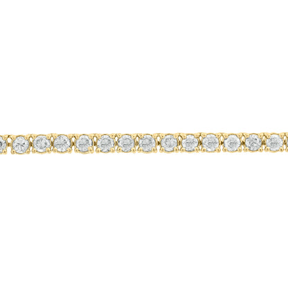 NFS71713. 14K Solid Gold Diamond Tennis Choker Necklace