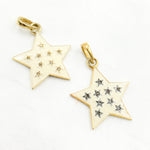 Load image into Gallery viewer, DP776A. Diamond Sterling Silver Star Enamel Pendant
