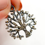 Load image into Gallery viewer, DC451. Diamond Sterling Silver Tree Pendant
