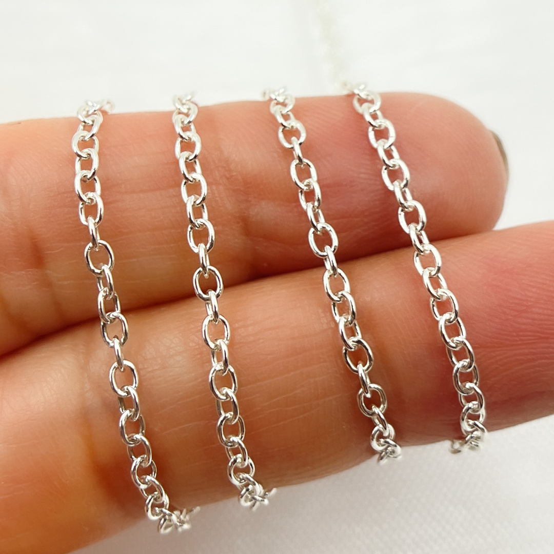 925 Sterling Silver Cable Chain. 1916SS