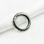 Load image into Gallery viewer, DE02. Diamond Black Rhodium Sterling Silver Ring
