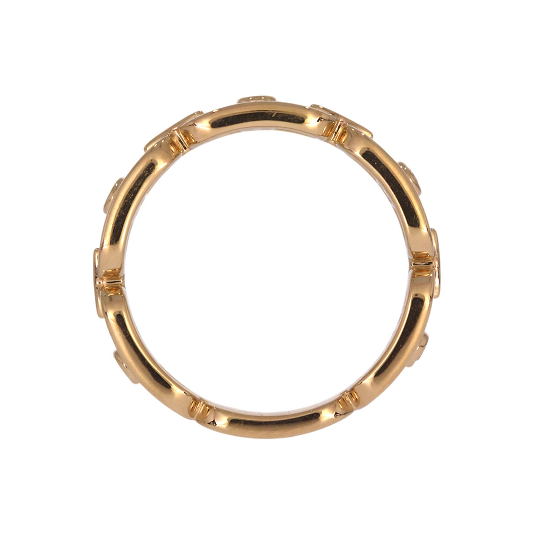RFA19540. 14k Solid Gold Diamond Chain Ring