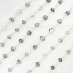 Load image into Gallery viewer, DEN14. Dendrite Opal 925 Sterling Silver Wire Chain
