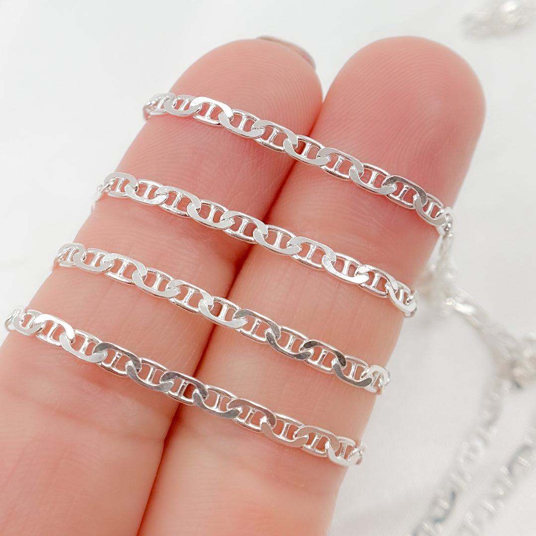 Y21SS. Sterling Silver Marina Link Chain