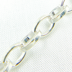 Load image into Gallery viewer, V64SS. Sterling Silver Flat Oval Link Chain
