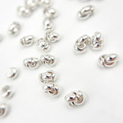 5004830CC. 3MM White Sterling Silver Crimp Cover