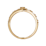 Load image into Gallery viewer, 14K Solid Gold Diamond and Baguette Cross Ring. DRN01772
