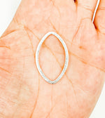 Load image into Gallery viewer, 925 Sterling Silver Connector Marquise Shape 20x30mm. BS11
