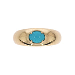 Load image into Gallery viewer, CR97435TQ7X5. 14k Solid Gold Turquoise Fancy Ring