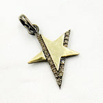 Load image into Gallery viewer, DP724. Diamond Sterling Silver Star Pendant
