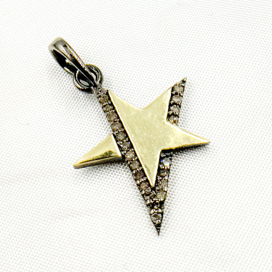 DP724. Diamond Sterling Silver Star Pendant