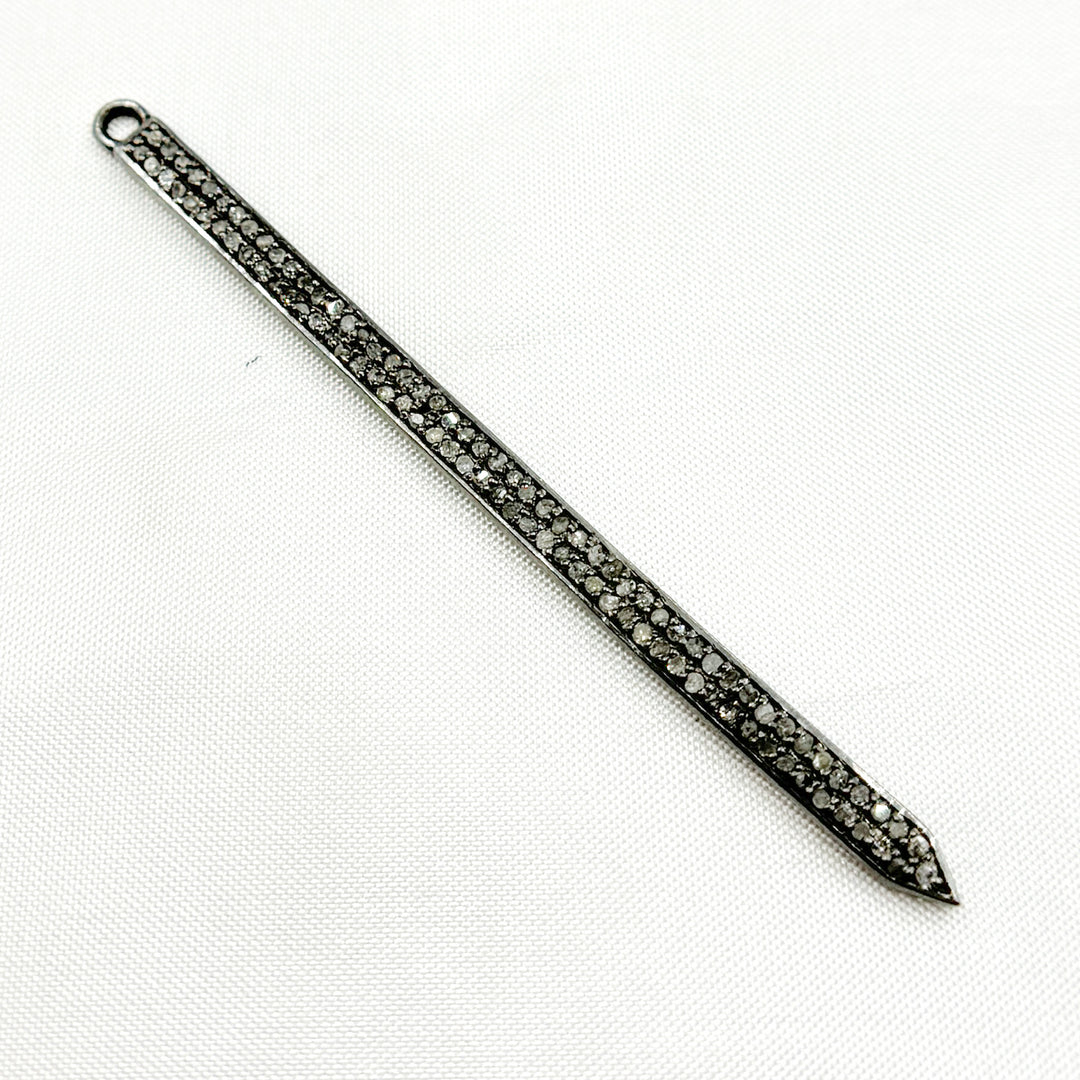 DC682. Diamond Silver Spike Pendant