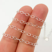 Shop Now Sterling Silver Flat Cable Link Chain