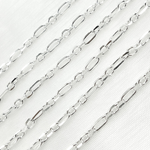 Load image into Gallery viewer, 925 Sterling Silver Diamond Cut Paperclip Link Chain. Y40SS
