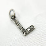 Load image into Gallery viewer, DC507. Diamond Sterling Silver Letter &quot;L&quot; Charm
