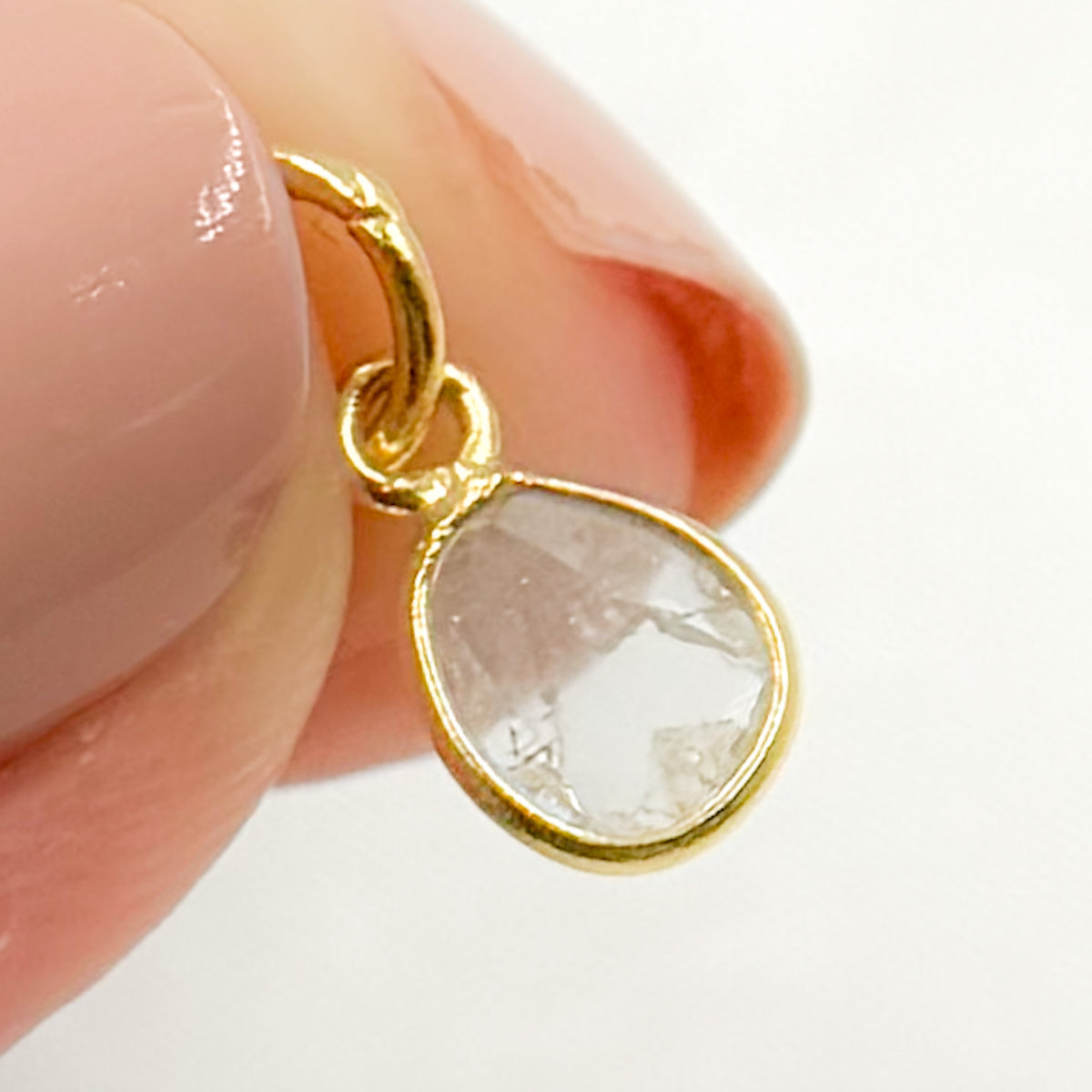 Diamond Sterling Silver Fancy Shape Charm