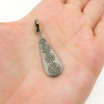 Load image into Gallery viewer, DP422. Diamond Sterling Silver Drop Pendant
