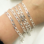 Load image into Gallery viewer, Z60SS. Sterling Silver Flat Curb Link Chain
