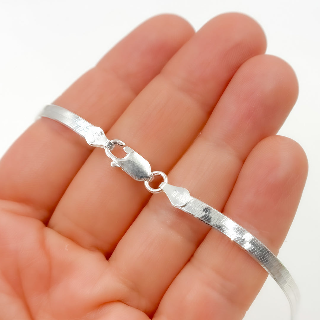Buy Sterling Silver Herringbone Necklace