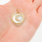 Load image into Gallery viewer, KG182. 14K Solid Gold Heart Pendant