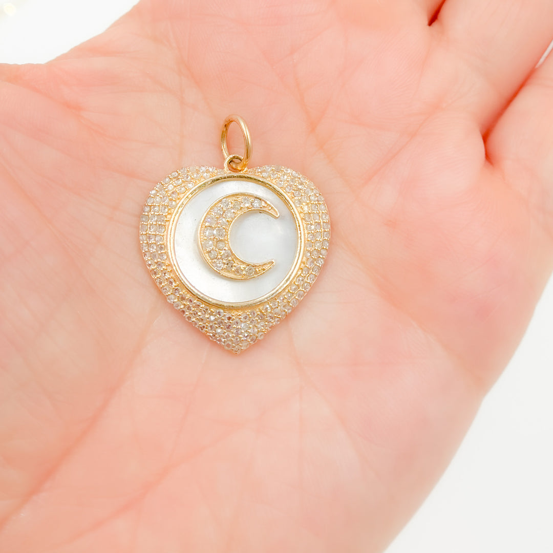KG182. 14K Solid Gold Heart Pendant