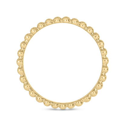14K Solid Yellow Gold Bars Ring.