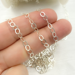 Load image into Gallery viewer, 925 Sterling Silver Flat Oval Link Chain. 678FSS
