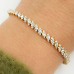 Load image into Gallery viewer, BFN60875. 14K Solid Gold Diamond Bangle