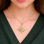Load image into Gallery viewer, GDP208. 14K Solid Gold Diamond Star Charm