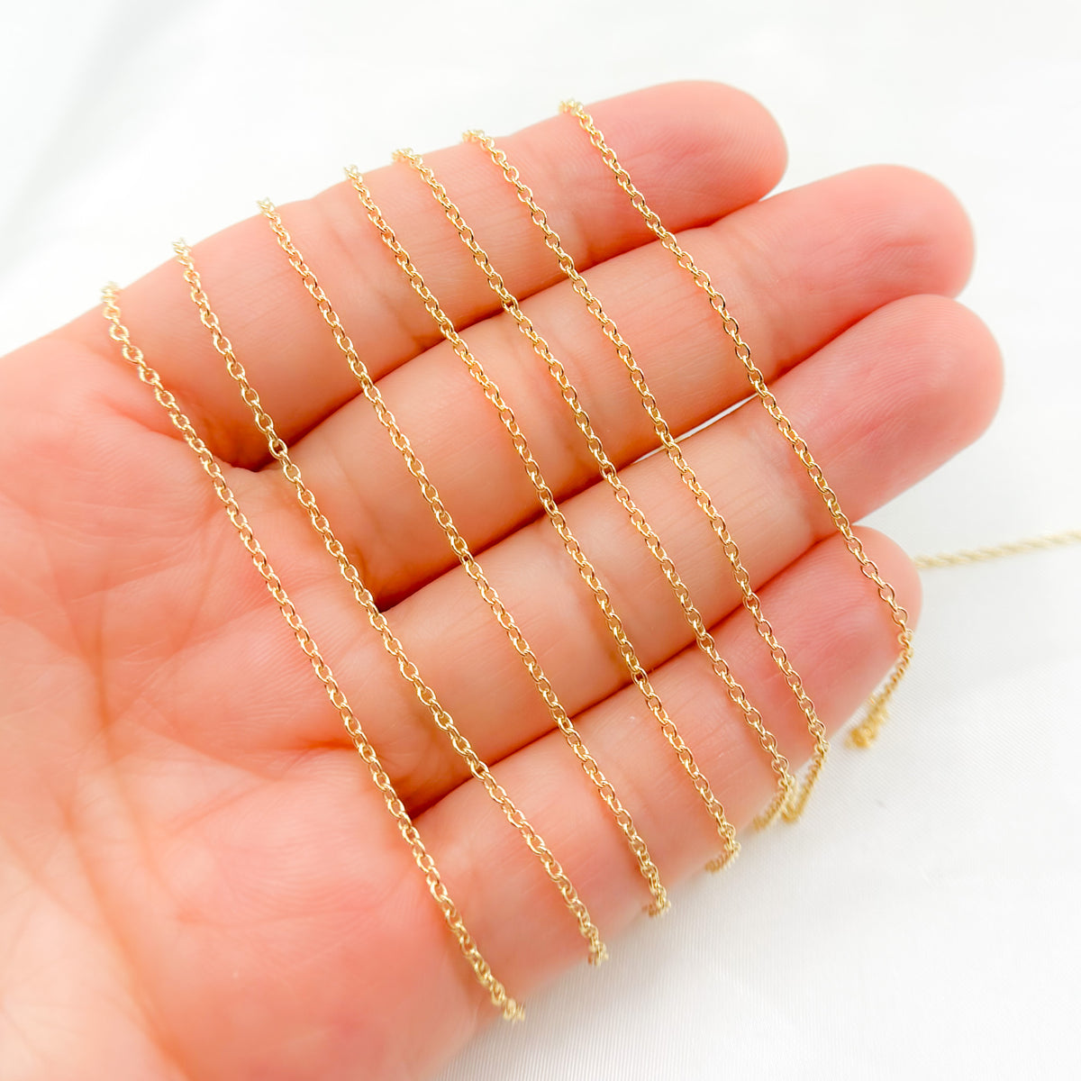 14K Solid Gold Cable Chain