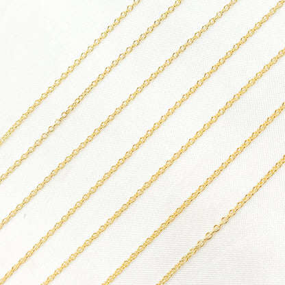 14K Solid Gold Cable Chain