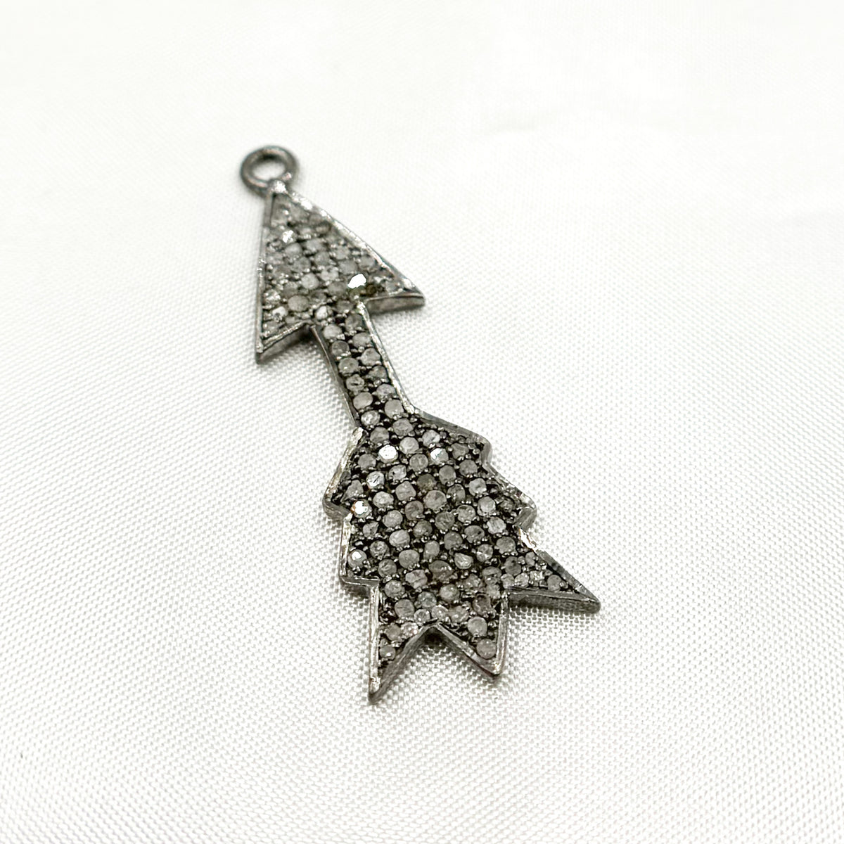 DC206. Diamond Sterling Silver Arrow Pendant