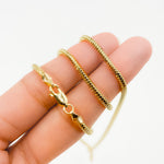 Load image into Gallery viewer, 240CCTD. 14k Solid Yellow Gold Snake Necklace