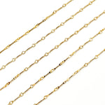 Load image into Gallery viewer, 14K Solid Yellow Gold Bar Chain
