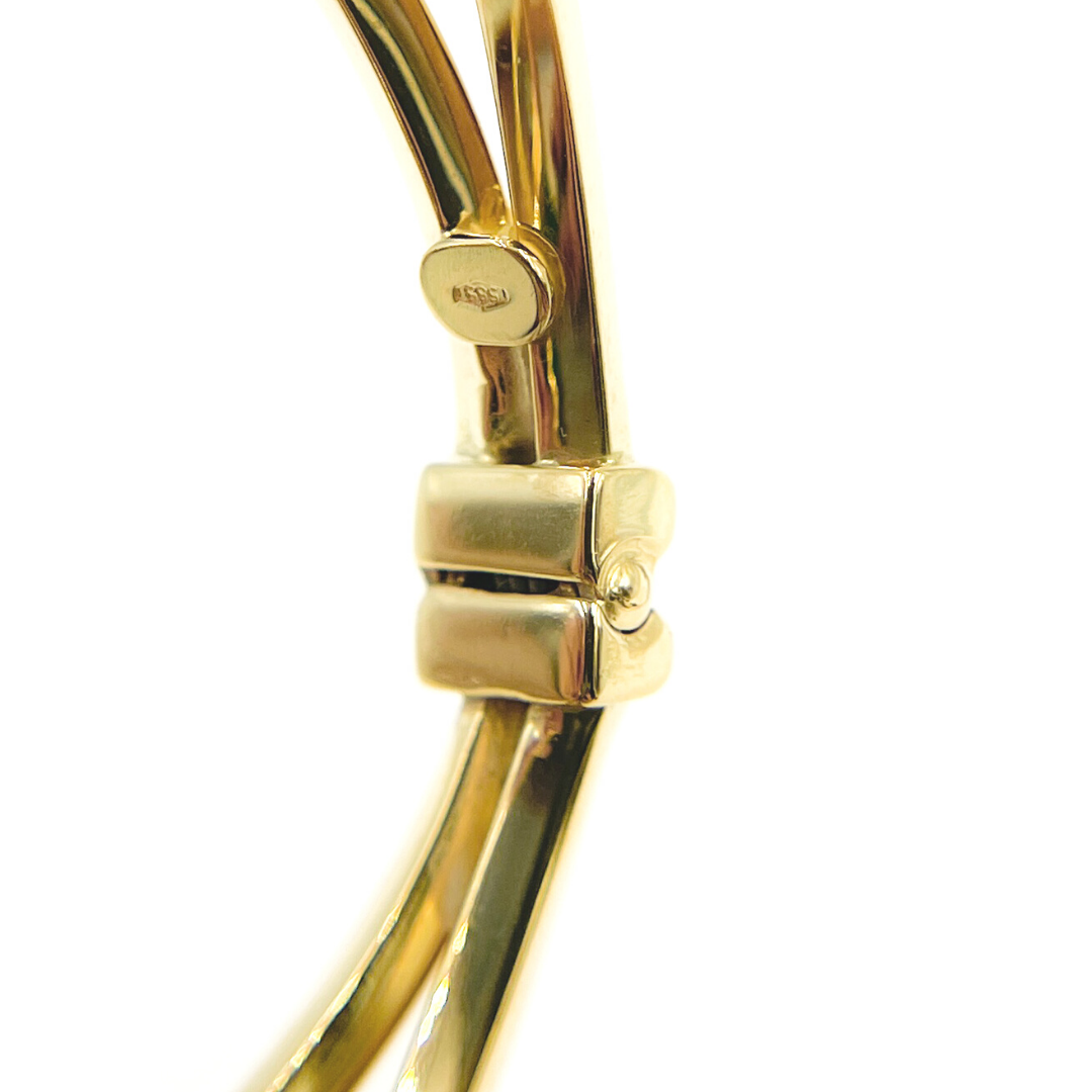 Bangle8. 14K Solid Gold Braided Bangle
