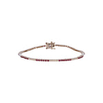Load image into Gallery viewer, BFZ61295. 14K Solid Gold Gemstone Bar Bracelets