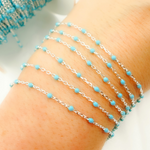 Load image into Gallery viewer, V203ENSS. Sterling Silver Enamel Chains
