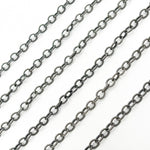 Load image into Gallery viewer, 2510TWOX. Oxidized Sterling Silver Twisted Cable Link Chain
