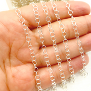 925 Sterling Silver Round Link Chain