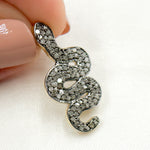 Load image into Gallery viewer, DC468. Diamond Sterling Silver Snake Pendant
