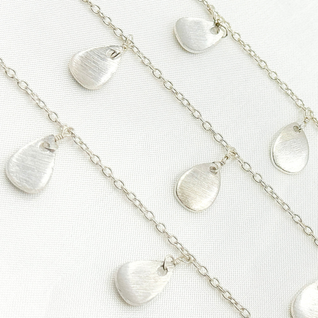 Silver Drop Dangle Wire Chain