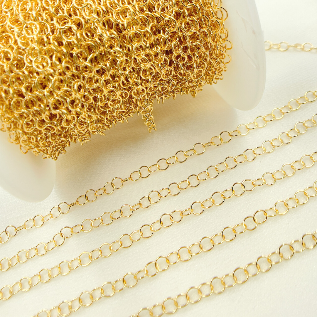 14K Gold Filled Round Link Chain. 679GF