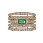 Load image into Gallery viewer, CR97487-6X4. 14K Solid Gold Diamond and Gemstone Ring