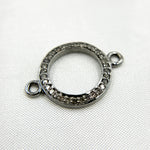 Load image into Gallery viewer, DC883. Diamond &amp; Sterling Silver Round Connector
