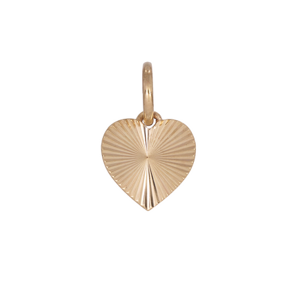 PFZ33296C. 14K Solid Gold Heart Shape Charm