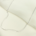Load image into Gallery viewer, 925 Sterling Silver Curb Monaco Necklace. 10014810GDNecklace
