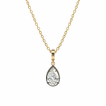 Load image into Gallery viewer, CMJ00405. 14K Solid Gold Drop-Shaped Diamond Charm